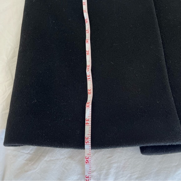 G.J.Hook Classic black wool double breasted overcoat - Picture 11 of 14